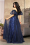 May Queen MQ2033 Sweetheart Neckline with Puffed Sleeves Gala Gown