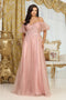 May Queen MQ2033 Sweetheart Neckline with Puffed Sleeves Gala Gown