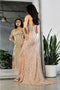 May Queen MQ2034 Strapless Sequin Long Prom Gown