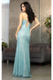 May Queen MQ2037 Spaghetti Strap Glitter Corset Special Occasion Gown