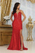 May Queen MQ2047 Glitter Gala Dress with Embellished Open V-Back