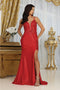 May Queen MQ2047 Glitter Gala Dress with Embellished Open V-Back