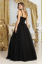 May Queen MQ2051 Sequin-Embellished Sleeveless Glitter Evening Gown