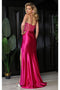 May Queen MQ2052 Sheer Bodice High Slit Spaghetti Strap Prom Dress