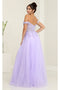 May Queen MQ2053 Sweetheart Neckline Floral Embellished Evening Gown