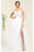 May Queen MQ2053B Glitter Off-Shoulder Ivory Wedding Gown