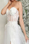 May Queen MQ2059B Ivory Corset Embellished Bridal Long Gown