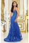 May Queen MQ2061 Glitter Embellished V-Neck Long Pageant Dress