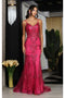 May Queen MQ2061 Glitter Embellished V-Neck Long Pageant Dress