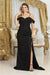 May Queen MQ2065 Sweetheart Glitter Long Prom Dress with Side Panels