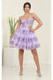 May Queen MQ2094 Sweetheart A-Line Glitter Short Prom Dress