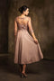 Mother of the Bride  Tea-Length Glitter Dress May Queen MQ2124