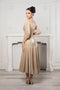 Mother of the Bride  Tea-Length Glitter Dress May Queen MQ2124