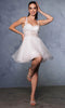 Floral Ruffled Hem Cocktail Dress By May Queen MQ2149