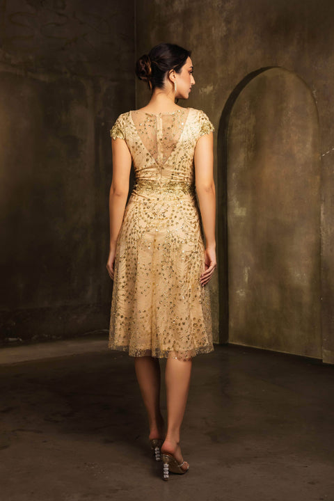 Tea-Length A-Line Dress by May Queen MQ2162