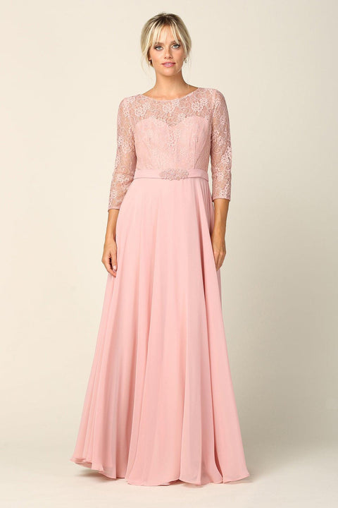 Eva Fashion 3227 Lace Chiffon Mother of the Bride Gown
