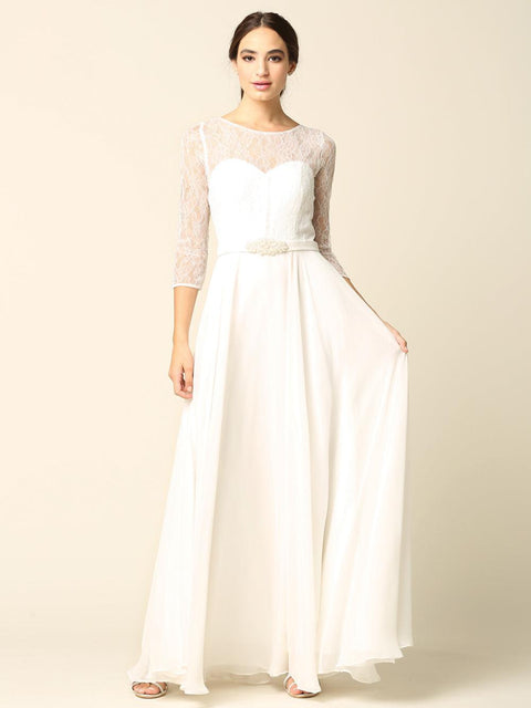 Eva Fashion 3227 Lace Chiffon Mother of the Bride Gown