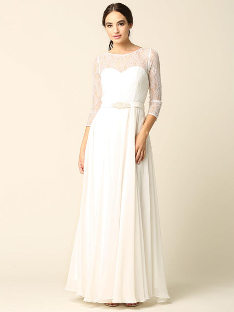 Eva Fashion 3227 Lace Chiffon Mother of the Bride Gown