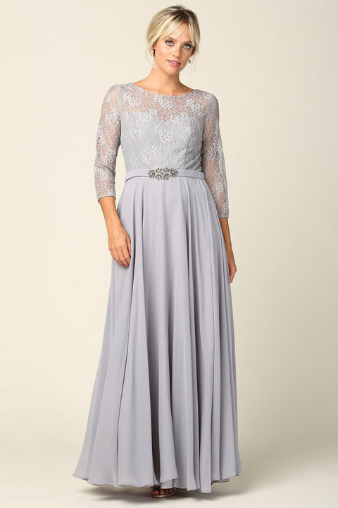 Eva Fashion 3227 Lace Chiffon Mother of the Bride Gown