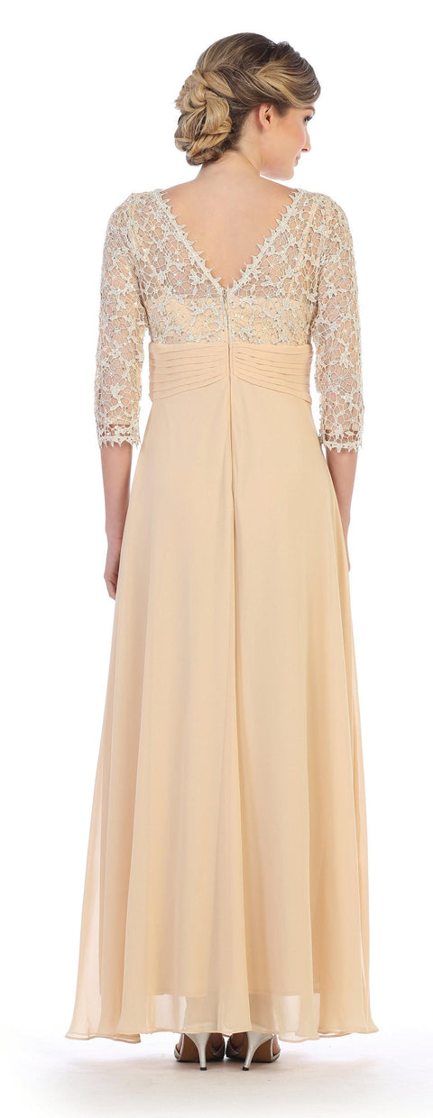 Eva Fashion 3108 Sleeve Mother of the Bride Gown