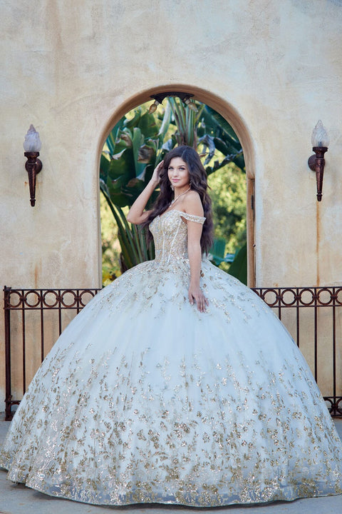 Bella Princess PQ1041 off shoulder puff sleeve ball gown by petite adele pq1041 — image 19.0