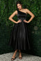 One Shoulder Tea Length Dress by Nox Anabel JE931