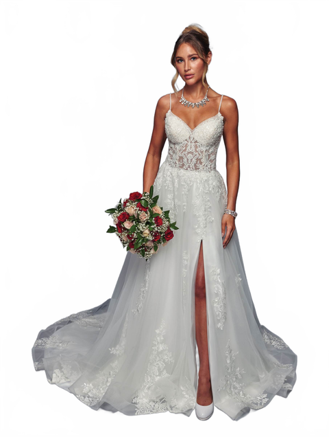Deklaire 493 Classic A-Line Wedding Dress