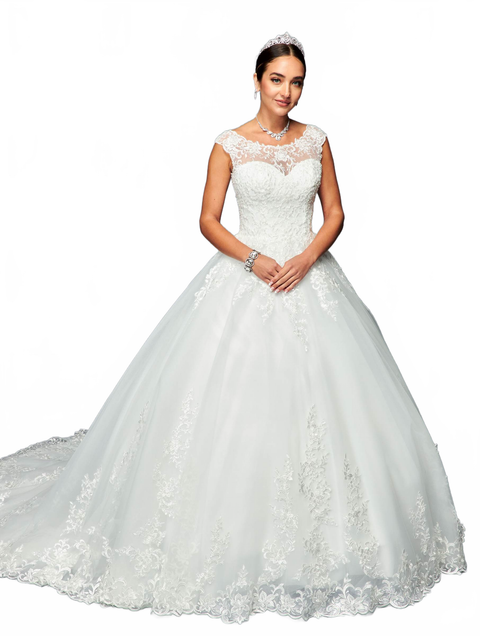 DeKlaire 463 Floor-Length A-Line Wedding Ball Gown