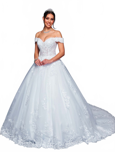 DeKlaire 475 Off-the-Shoulder Sweetheart Neckline Wedding Ballgown