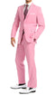 Paul Lorenzo Mens Pink Slim Fit 2 Piece Suit by Ferecci