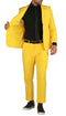 Paul Lorenzo Mens Yellow Slim Fit 2 Piece Suit