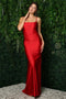 Nox Anabel Ruched Trumpet Gown with Strappy Back K488