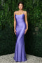 Nox Anabel Ruched Trumpet Gown with Strappy Back K488