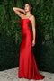 Nox Anabel Ruched Trumpet Gown with Strappy Back K488