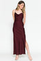 Amelia Couture 6115 Satin Cowl Tea-Length Dress