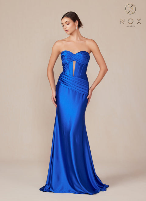 Nox Anabel T1500 Elegant Satin Corset Gown