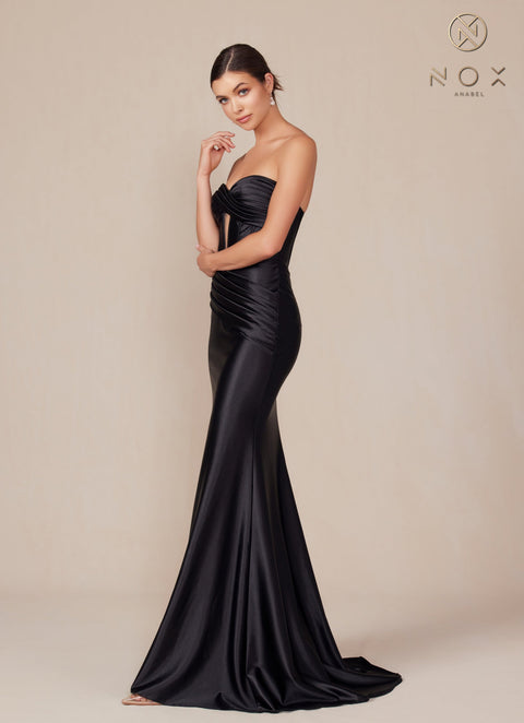 Nox Anabel T1500 Elegant Satin Corset Gown