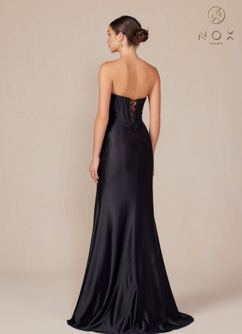 Nox Anabel T1500 Elegant Satin Corset Gown
