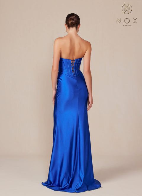 Nox Anabel T1500 Elegant Satin Corset Gown
