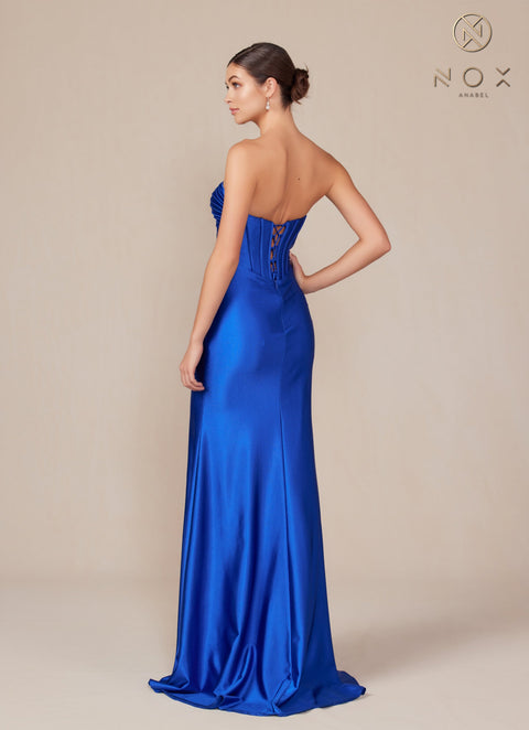Nox Anabel T1500 Elegant Satin Corset Gown