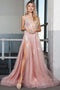 Amelia Couture TM1003 Sleeveless Sequin Appliqué Gown with Slit