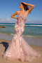 Amelia Couture 7038 Sleeveless Mermaid Dress with Sequin Print