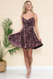 Amelia Couture 395S Short Strapless Sequin Dress