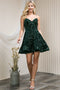 Amelia Couture 395S Short Strapless Sequin Dress