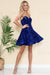 Amelia Couture 395S Short Strapless Sequin Dress