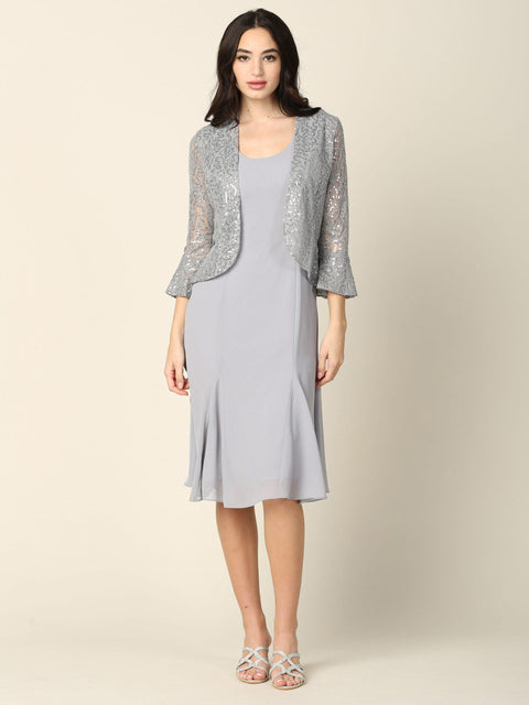 Eva Fashion 3385 Two Piece Set Bolero Jacket