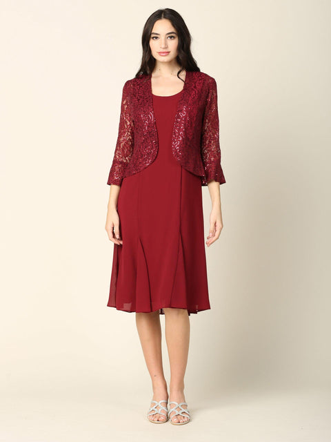 Eva Fashion 3385 Two Piece Set Bolero Jacket