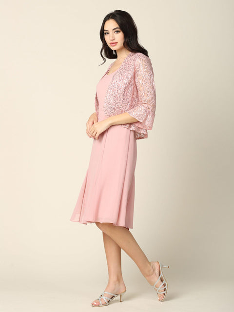 Eva Fashion 3385 Two Piece Set Bolero Jacket