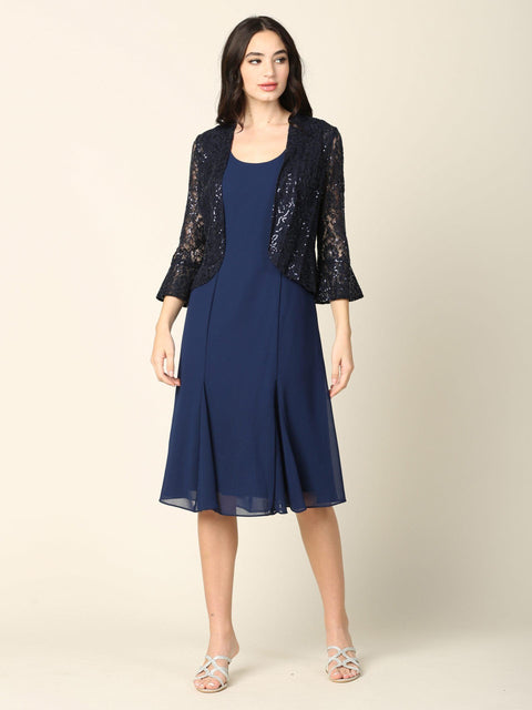Eva Fashion 3385 Two Piece Set Bolero Jacket