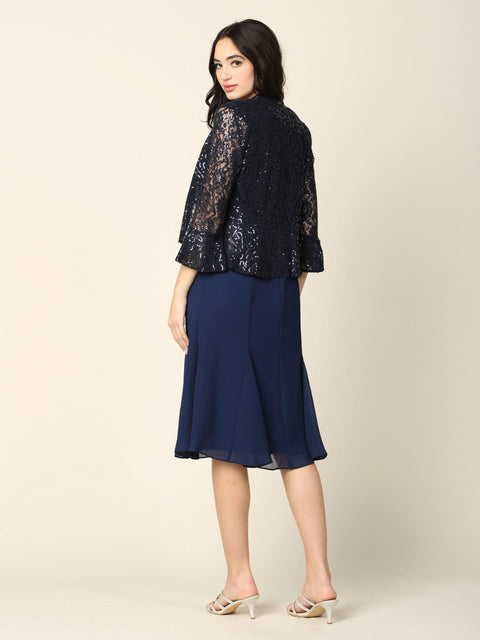 Eva Fashion 3385 Two Piece Set Bolero Jacket